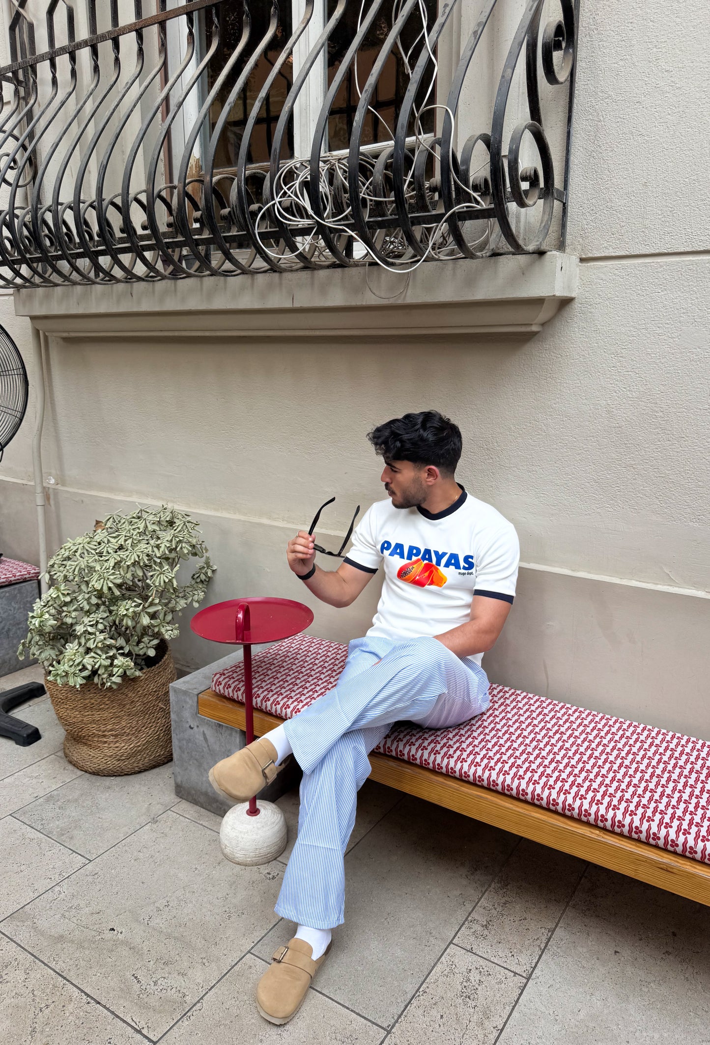 Papaya Ringer Tee