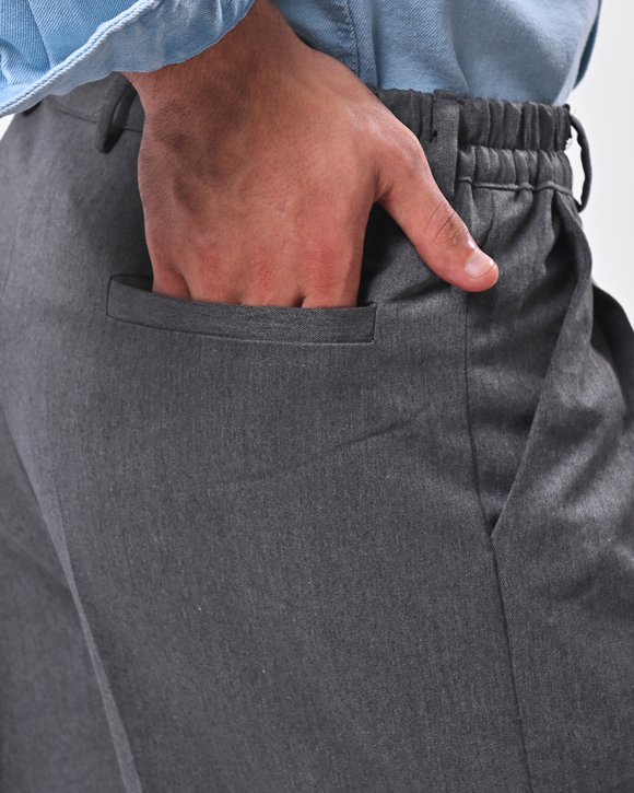 Gray tailored pants