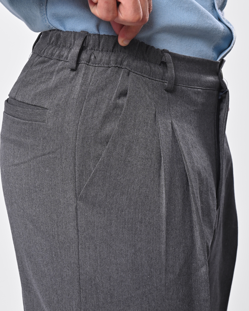 Gray tailored pants