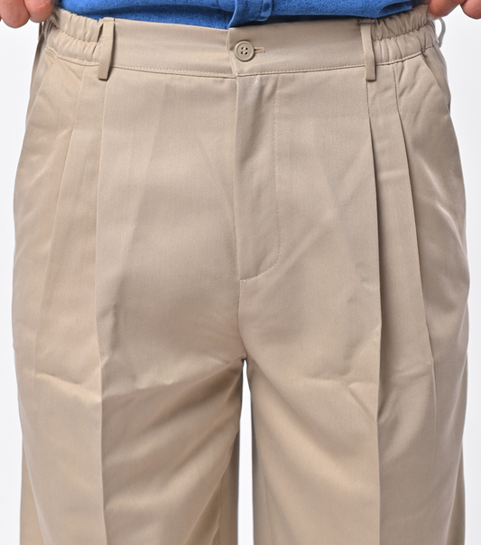 Beige tailored pants