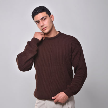 Men's Brown Pullover