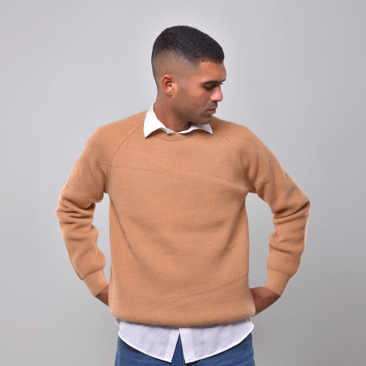 Men's Beige Pullover