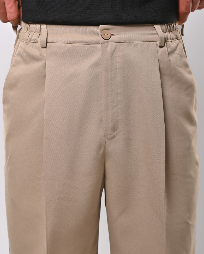 Beige tailored pants