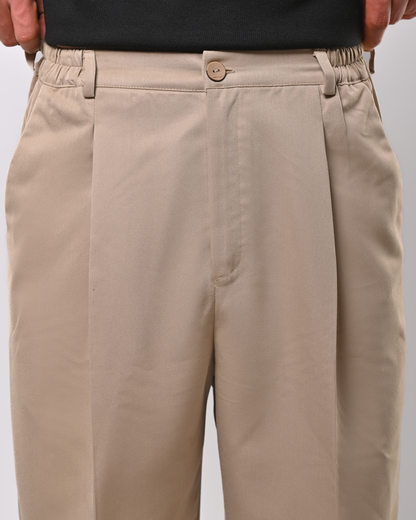 Beige tailored pants
