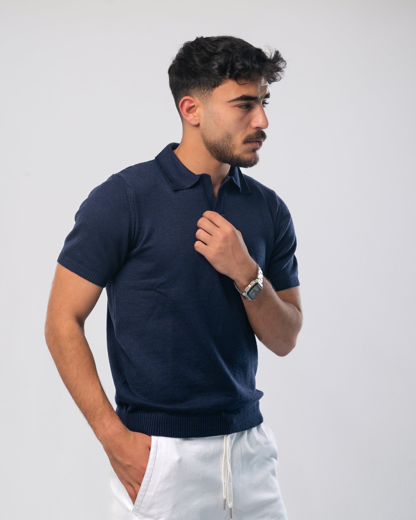 Knit Polo T-Shirt
