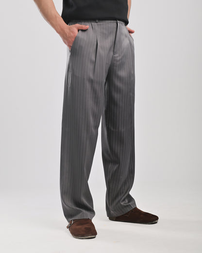 Men's Woven Striped wide leg