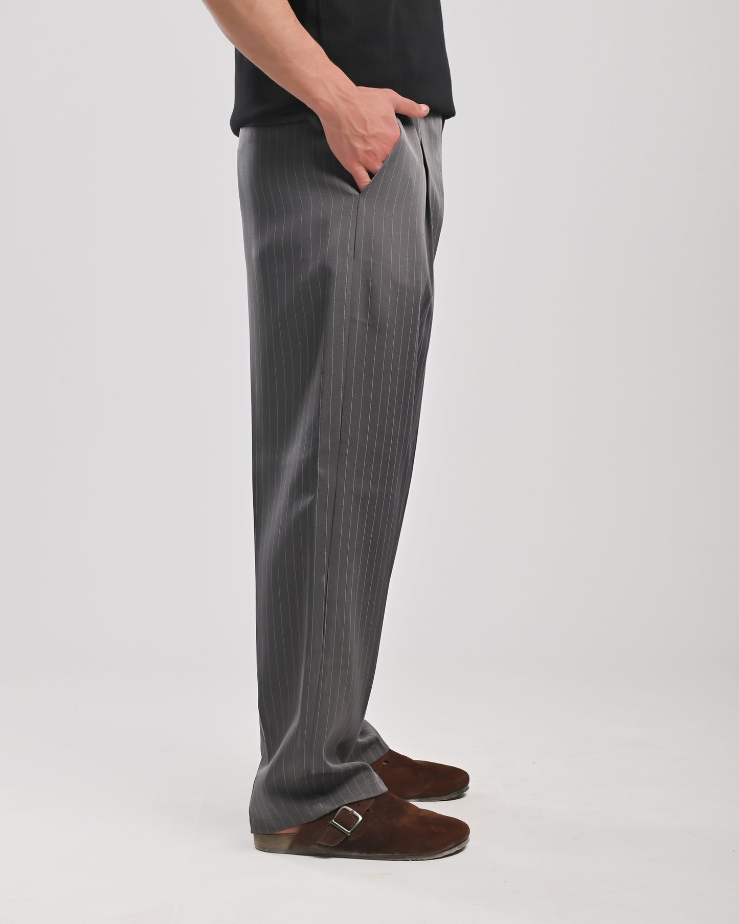 Men's Woven Striped wide leg