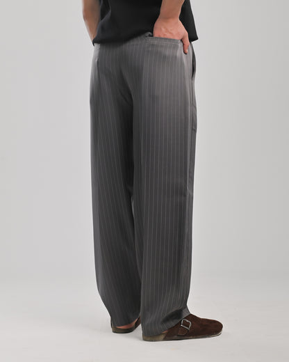 Men's Woven Striped wide leg