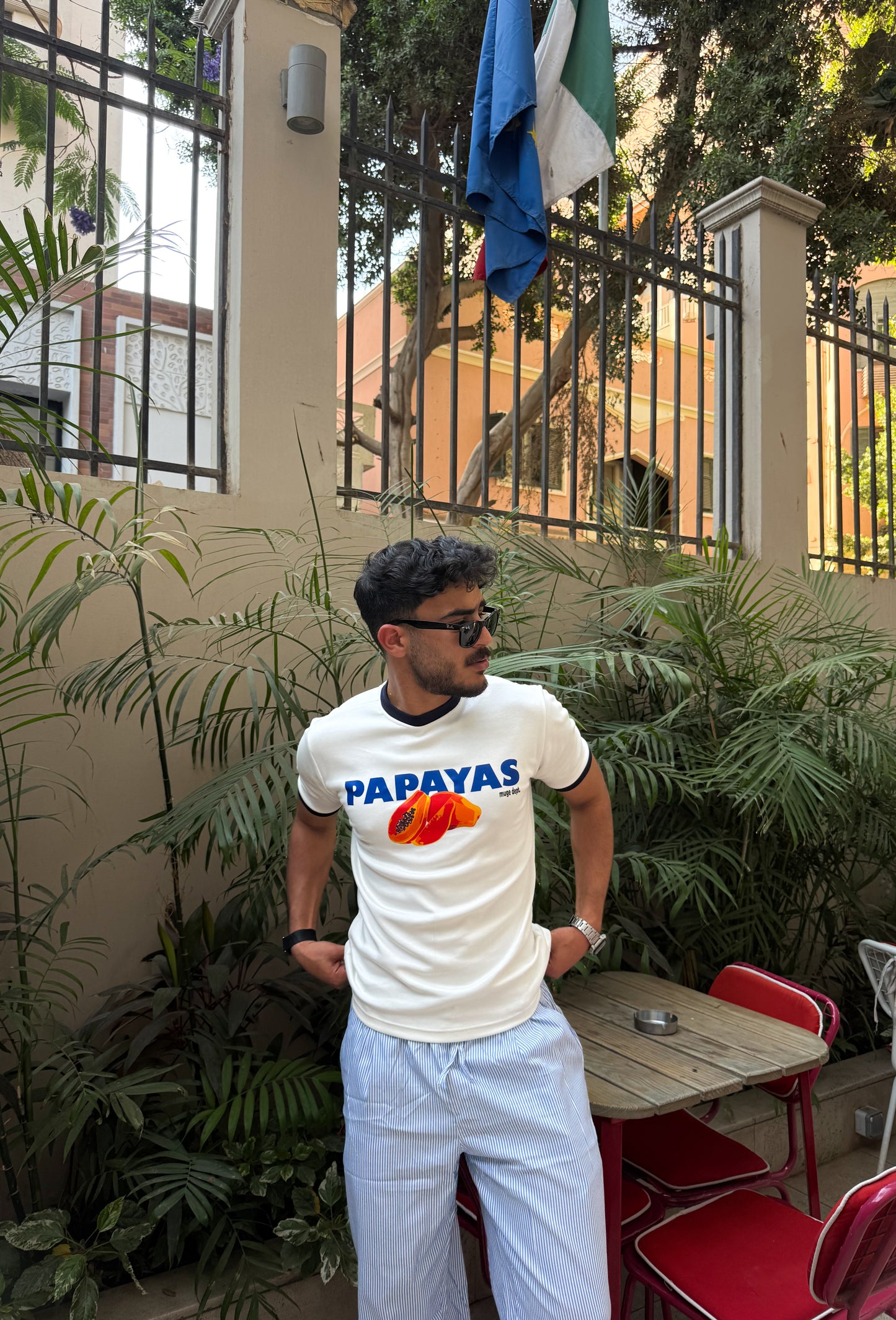 Papaya Ringer Tee