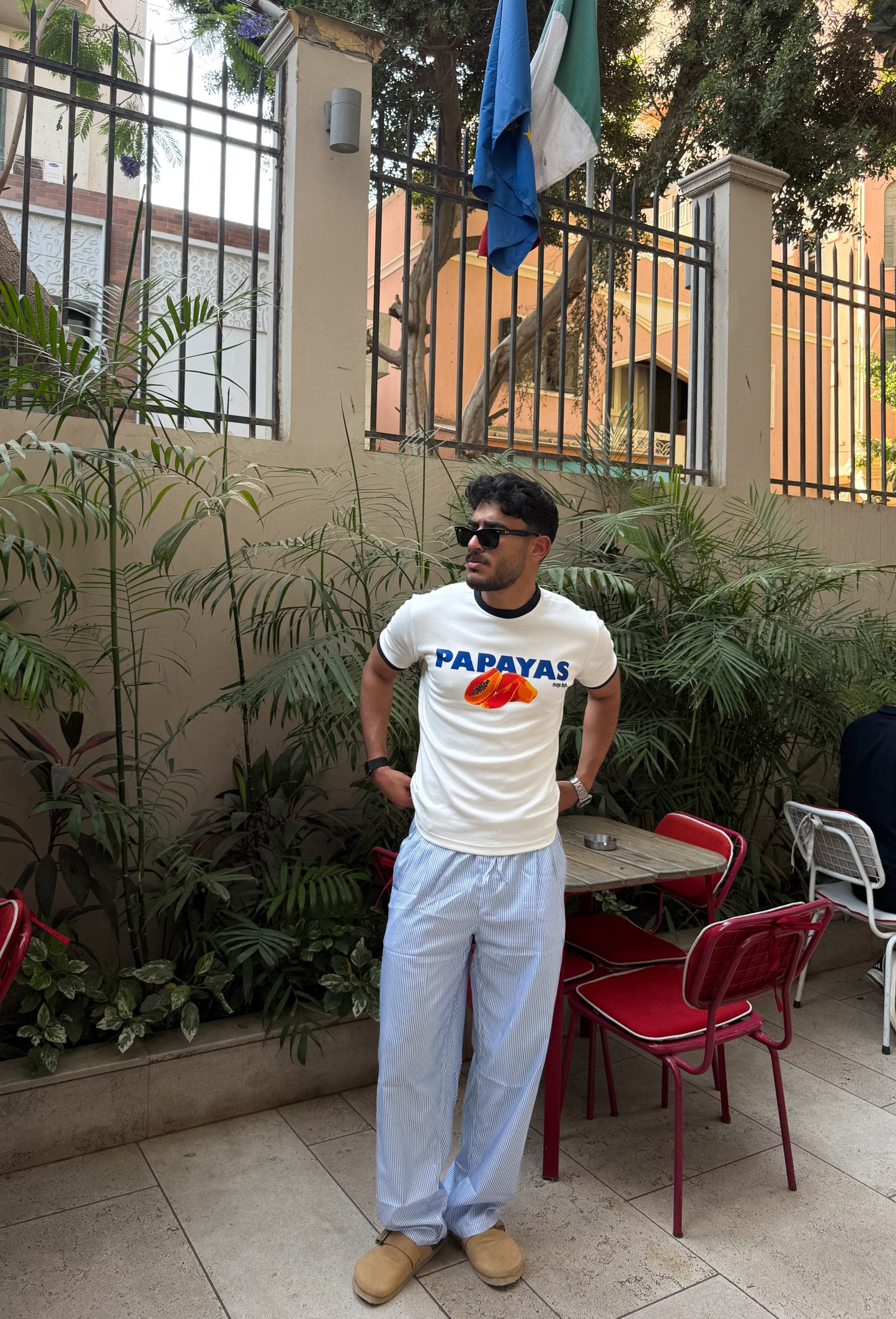 Papaya Ringer Tee